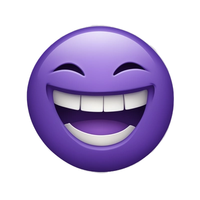 Purple Laughing Smiley