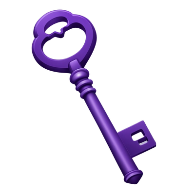 purple old key