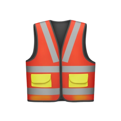 red safety vest