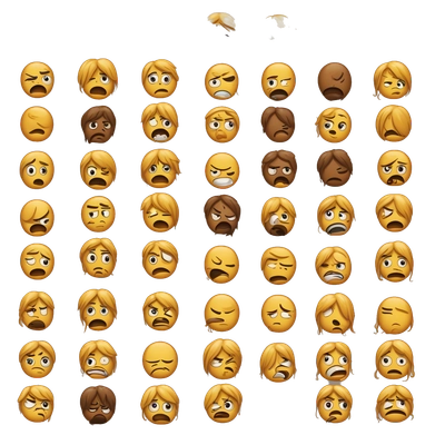 sad and angry emoji 