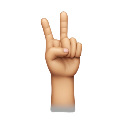 Showing middle finger