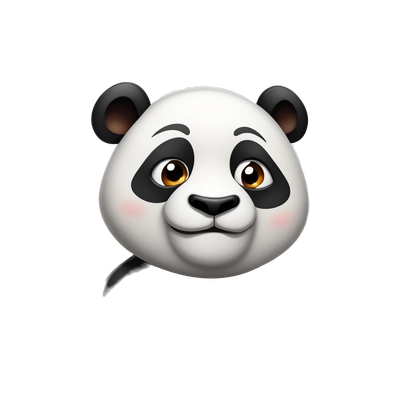 smirking panda