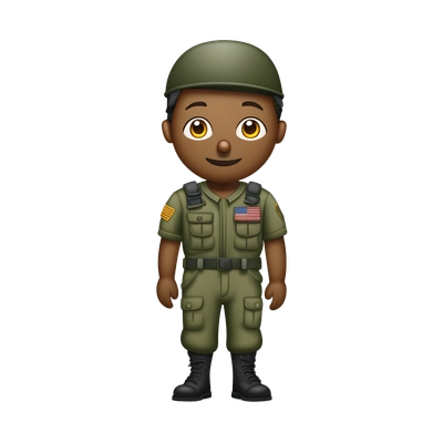 soldier in uniform with overalls