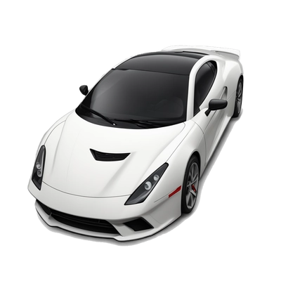 super sports car, in profile