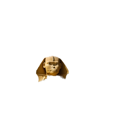 The great Sphinx of Giza, Khufu Pyramid behind it