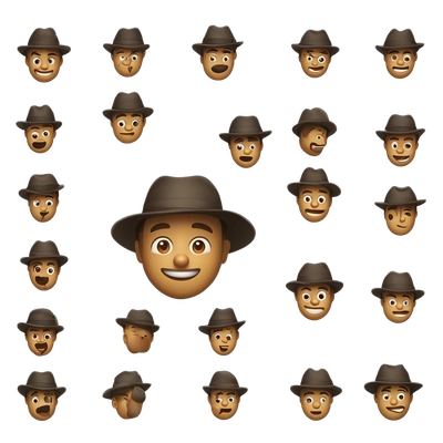 The man takes off his hat