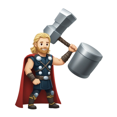 Thor lifting Strombreaker
