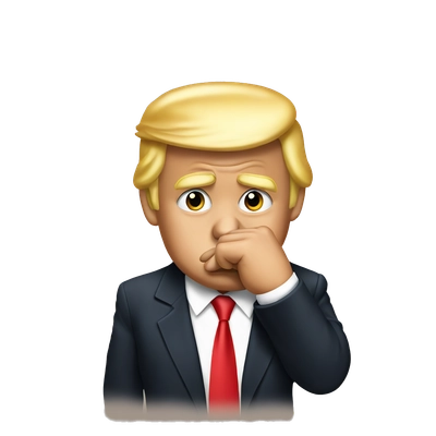trump finger on lips
