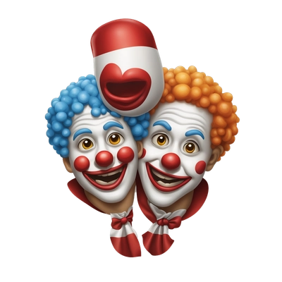 Two clowns