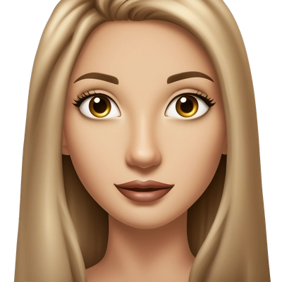 very beautiful and sexy girl with long straight light brown hair and make-up with very light skin with very long eyelashes 
