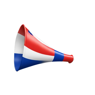 vuvuzela with the French flag