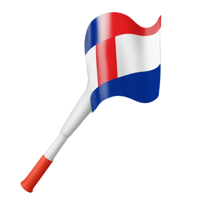 vuvuzela with the French flag