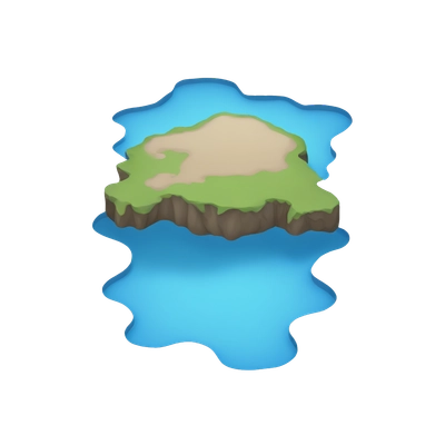 water puddle without ground