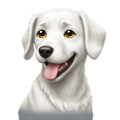 white dog