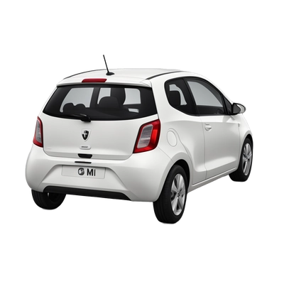 White seat mii black roof black mirror and emblem