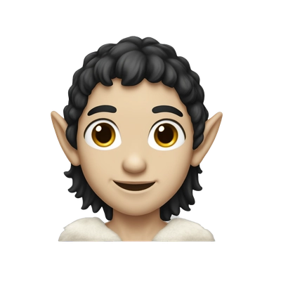 White-skinned elf with black hair